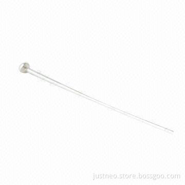 Solid 925 sterling silver/headpins with flat pad